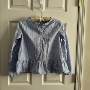 Crewcuts Striped Blue and White Kids Blouse